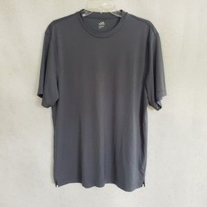 JA John Ashford Men's T-Shirt Size L Gray Short Sleeve Polyester Active Workout